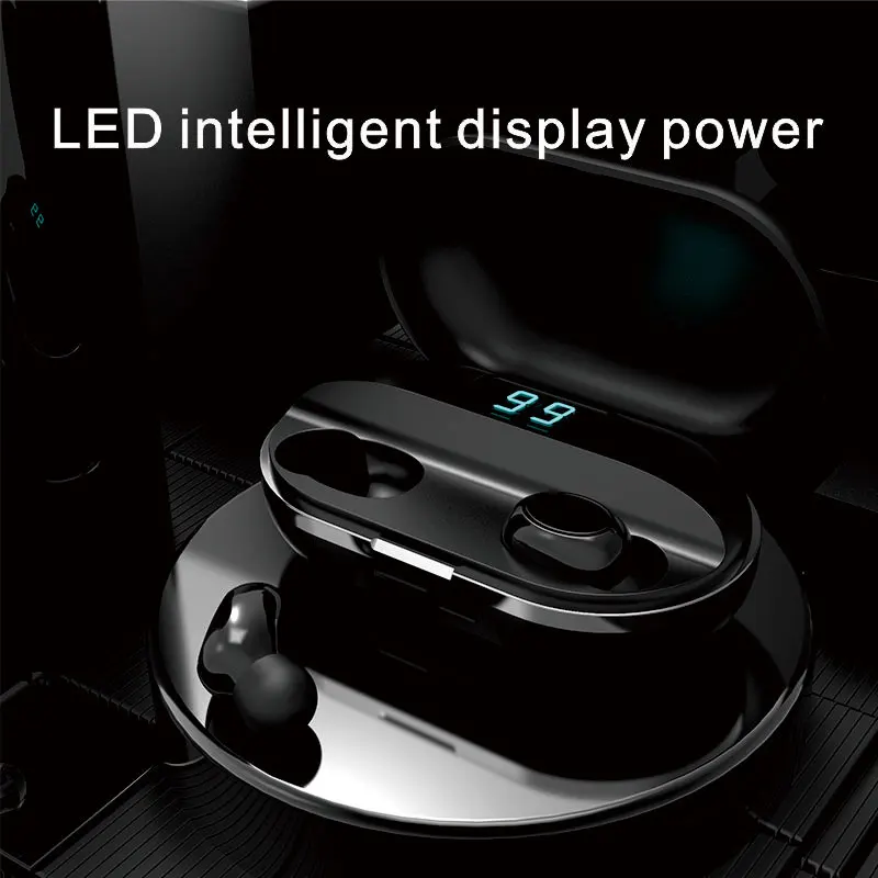 CUCA L21 Bluetooth 5 0 Earphones 2200mAh Charging Box Wireless Headphone 9D Stereo Sports Waterproof Earbuds Microphone Headsets
