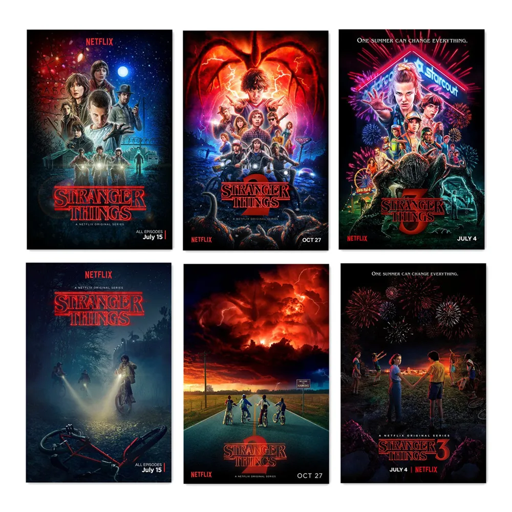 Stranger-Things-Poster-Season-3-2-1-Characters-Retro-TV-Movie-Prints-Silk-Wall-Art-Living