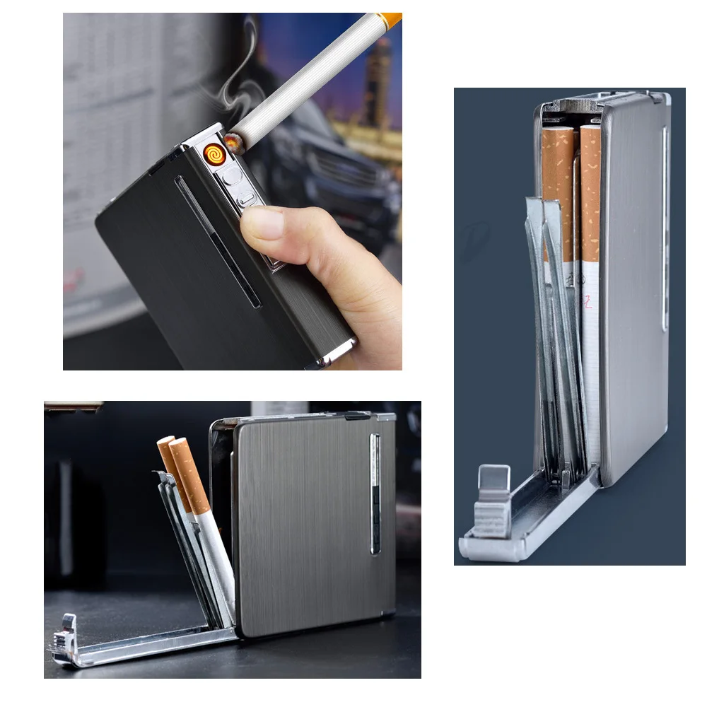 20 многофункциональных сигаретных коробок с защитой от ветра и прямого воздействия зажигалка с автоматическим распылением краски
