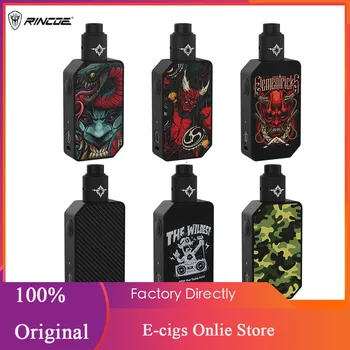 

New Rincoe Manto Beast VV Kit Wi/ Metis RDA Atomizer & 228W Output 5 Level Voltage Adjustment E-cig vape mod kit vs Mechman Lite