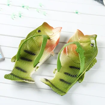 

2020 New Trendy fish-shaped parent-child slippers men and Women Summer Beach Slides Flip Flops Outdoor Flat Slipper baby Slipper