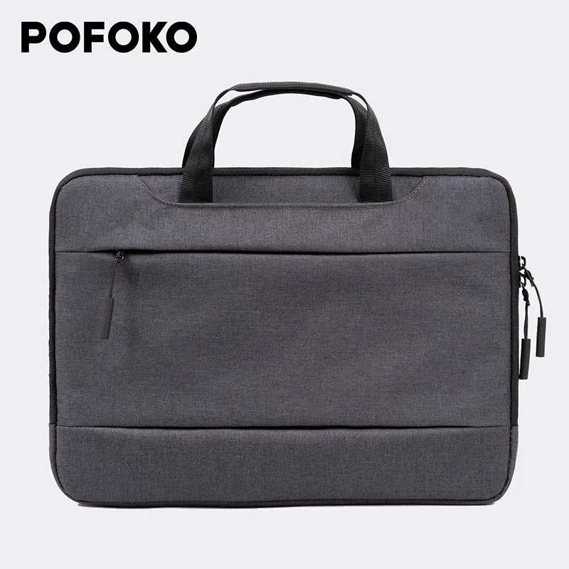 Брендовая сумка для ноутбука Pofoko 12 13 14 15 4 дюйма деловой чехол с водонепроницаемой