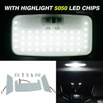 

7pcs Car Interior LED Reading Light Bulb Kit White For Toyota RAV4 19 Left Drive Low Power Consumption Car Lights