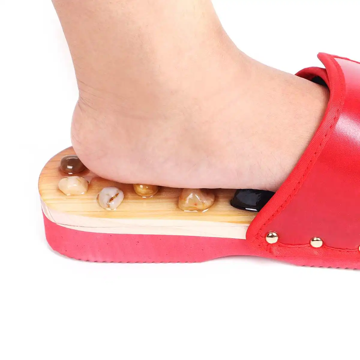 Foot Massage Non-slip Cobblestone Men&Women Massage Slippers Shoes Moxibustion