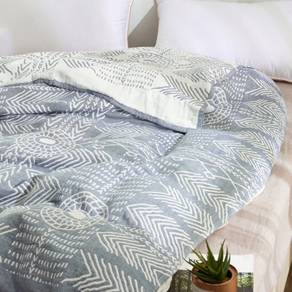 

Cotton Towel Blanket Summer Thin Quilts Bedspread Plane Travel Air Conditioning Blankets Soft Throw Blankets Sofa Bed Suppliee