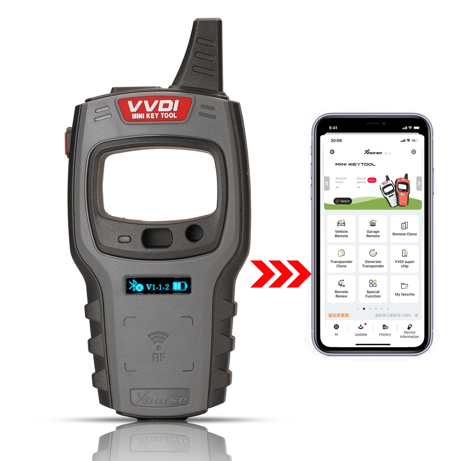 

Xhorse VVDI мини ключ инструмент дистанционного ключа программист глобальная версия с Бесплатная 96bit 48-клон Функция + 10 шт. VVDI супер чип