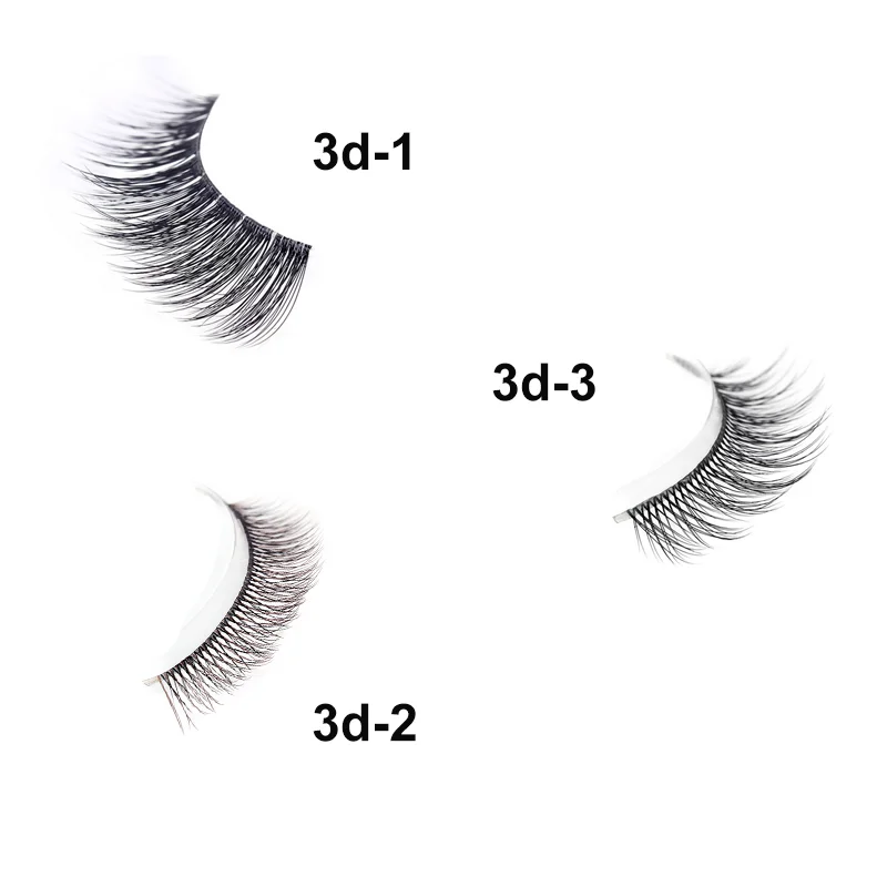 THINKSHOW 3D 3 Pairs Fake Lashes 8-12mm Luxurious 3D Natural Long False Eyelashes Profession False Eyelashes Makeup Handmade THINKSHOW 3D 3 Pairs Fake Lashes 8-12mm Luxurious 3D Natural Long False Eyelashes Profession False Eyelashes Makeup Handmade