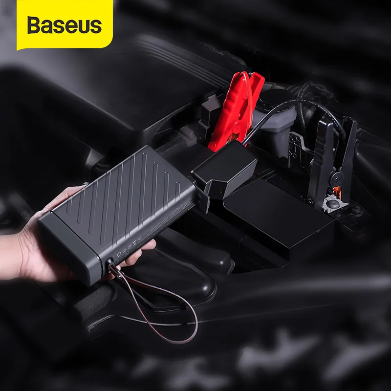 Baseus Car Jump Starter 16000mAh Portable PES Emergency Auto Mobile Power Bank Battery Outdoor For Phone Tablet