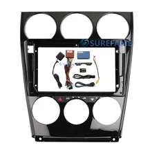 9 inch Car Fascia Panel Harness for MAZDA 6, Atenza 2002-2016 (With AC mother board) Facia Dash Kit Adapter Bezel Console Plate