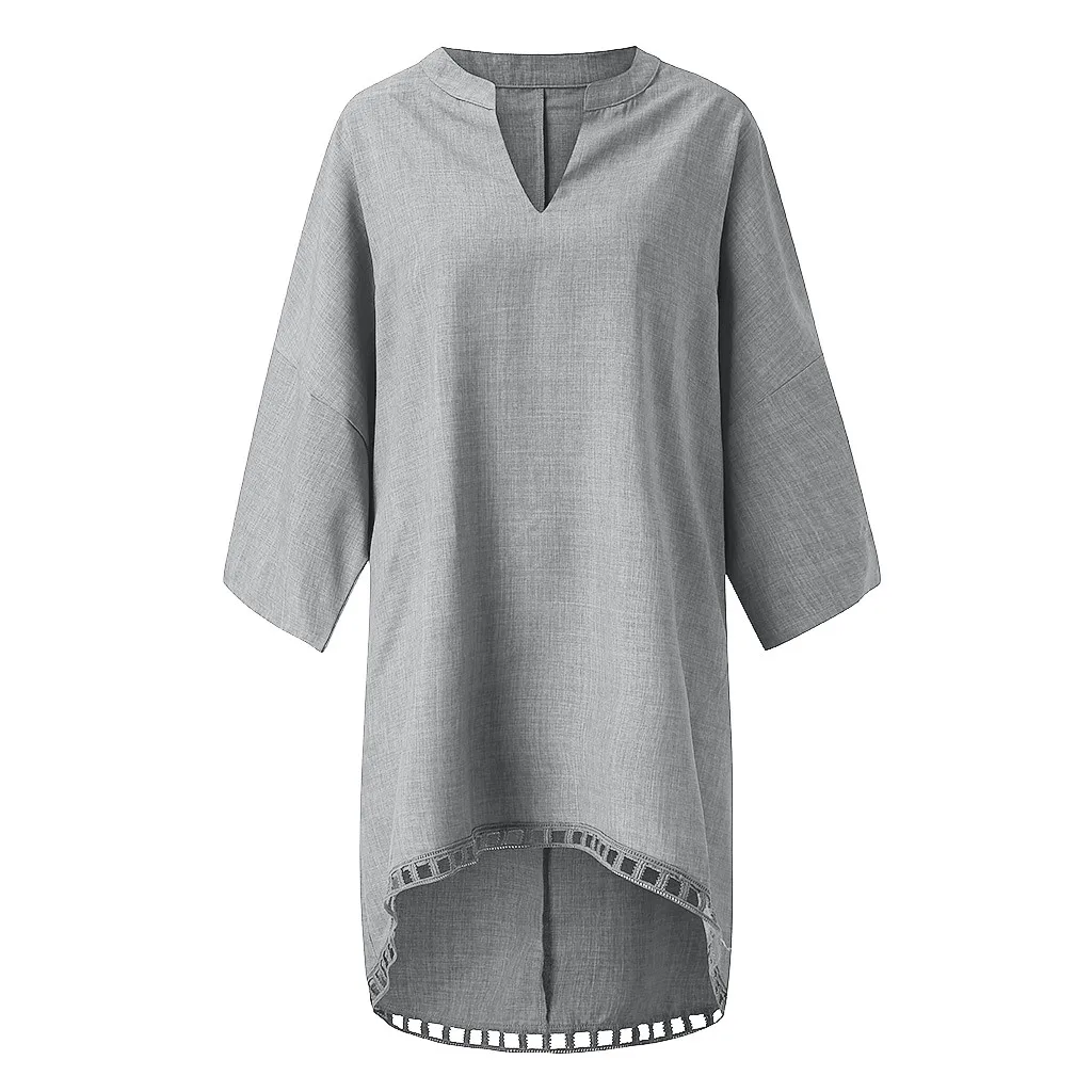 Autumn Winter Fashion Solid Long Blouse