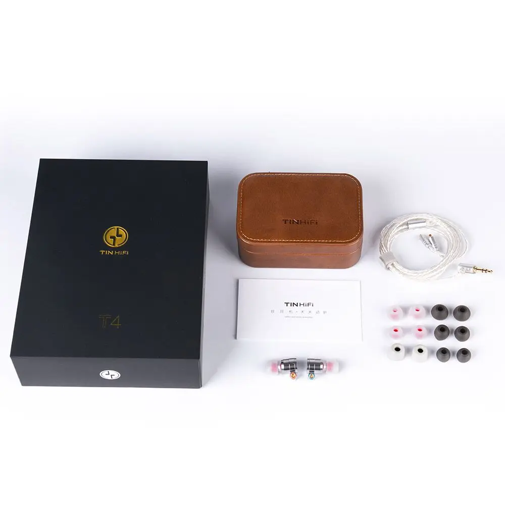 2019 TinHIFI Tin Audio T4 In Ear Earphone 10mm CNT Dynamic Drive HIFI Bass Earphone Metal Earphone Earbud With MMCX Tin T2 T3 P1