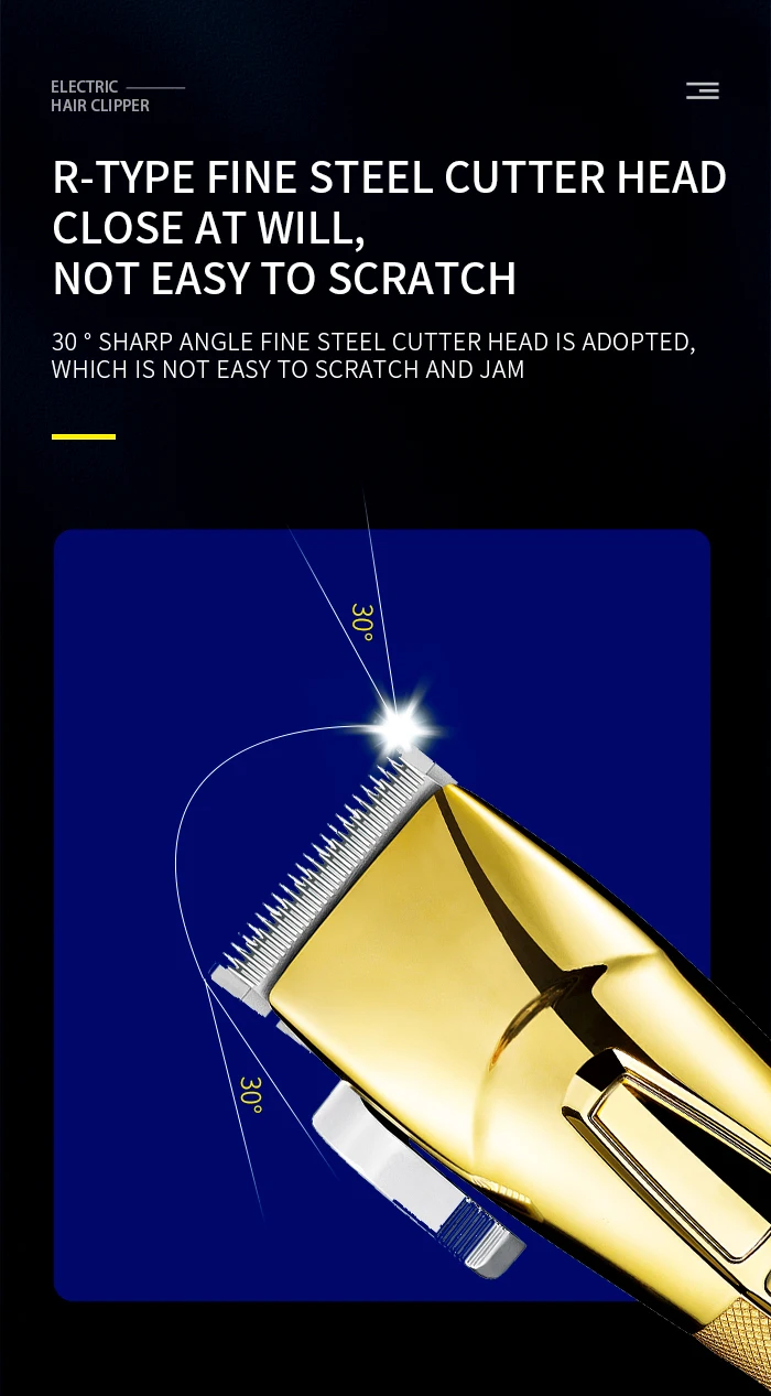 Kemei KM5096 7000RPM Electric Hair Clippers Extremely Fine Hair Cutting Machine Barbers