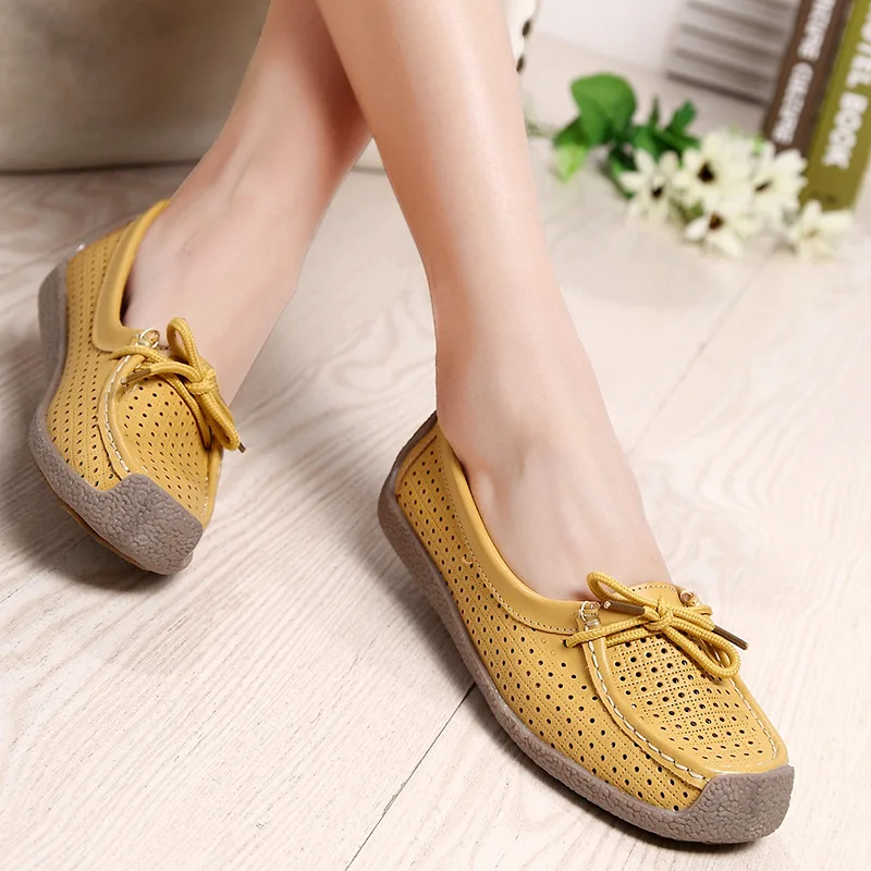 

Maternity Shoes Summer New Style Hollow out WOMEN'S Shoes WOMEN'S Shoes Flat Heel Moccosins Women's Flat Casual Loafers Women's