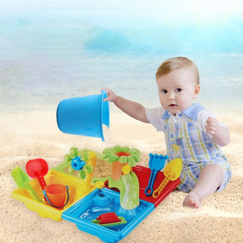 cubos de arena para playa para niños, juguetes de de pala, herramienta de juegos acuáticos, diversión para bebés, los mejores juguetes para niños pequeños, 2021|Juguetes para la de