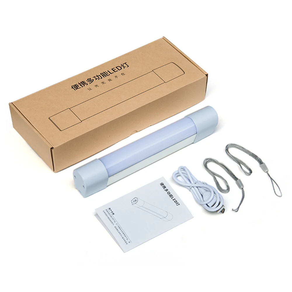 LED Tent Light USB Charging Handheld Outdoor Camp Repairing Lamp With Magnet Portable Lantern Work Light NEW