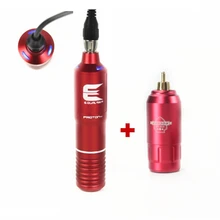 Новая татуировка роторная машинка ручка светодиодный светильник с мини-переключателем татуировки Беспроводная мощность для татуировки комплект