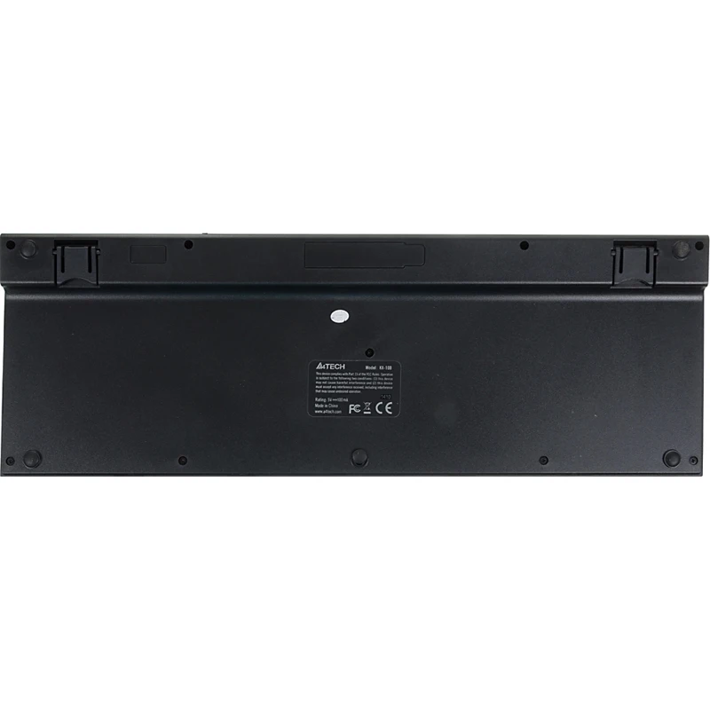 Клавиатура A4 KX-100 черный USB slim Multimedia