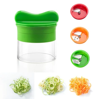 

New Vegetable Fruit Spiral Slicer Cutter Vegetable Spiralizer Grater Carrot Cucumber Courgette Zucchini Spaghetti