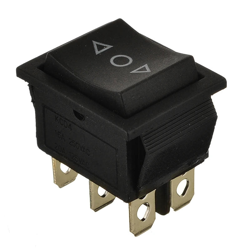 1pc Car 3 Position 6Pin On Off On DPDT Momentary Rocker Switch Control Button Power Window Accessories