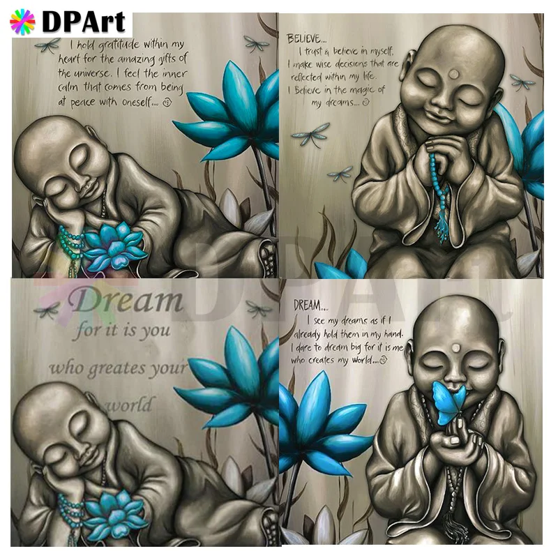 

DP ART Diamond Painting Full Square/ Round Drill Buddha Religion 5D Daimond Embroidery Painting Picture Cross Stitch M629