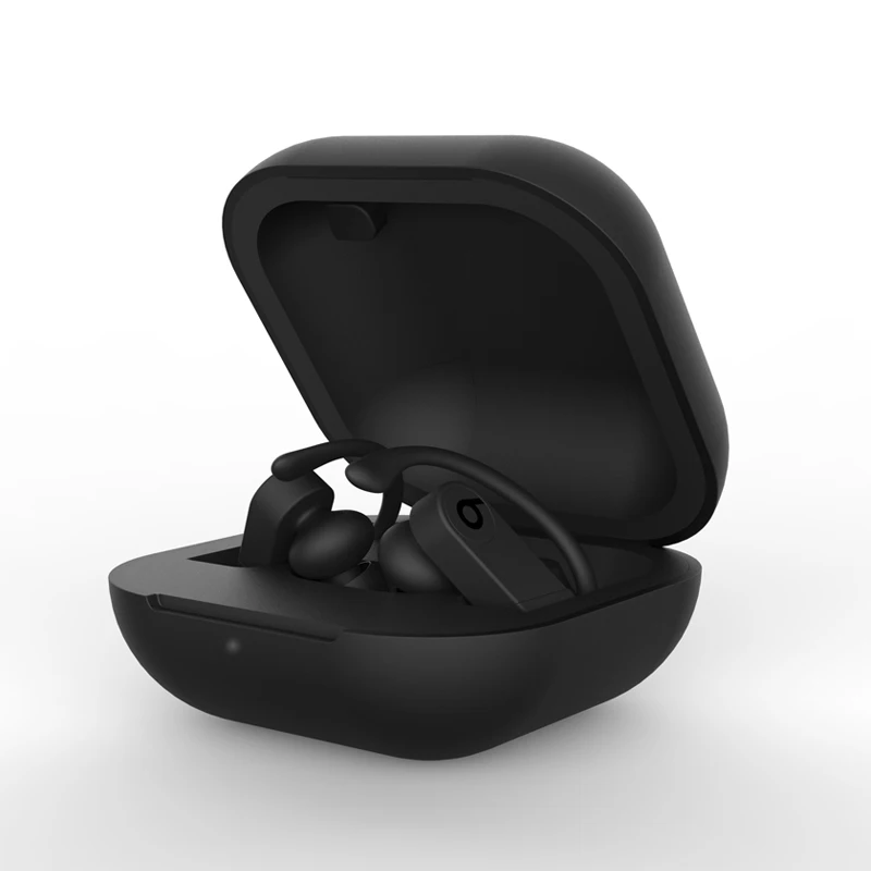 Для Apple Beats Powerbeats Pro Bluetooth чехол для наушников Защитный чехол для Beats Powerbeats Pro Силиконовый ТПУ чехол для наушников - Цвет: Черный