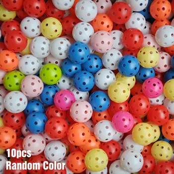 

Hollow Golf Balls Portable 41mm Plastic 10pcs Practicing Training Outdoor Golf Training Balls Sports Swing Trainer