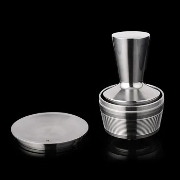 

2pcs Refillable Coffee Capsule Powder Hammer Kit Temperature Resistant Coffeemaker Machine Coffeeware Set