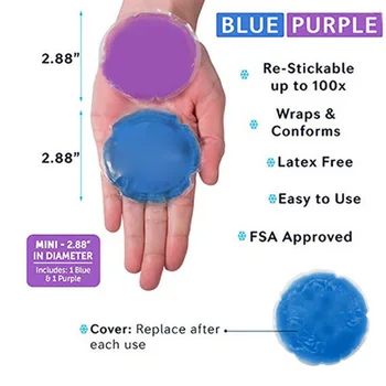 

Mini Cold Pack Stick Stays in Place Reusable Cold Therapy Ice Pack Conform to Body DNJ998