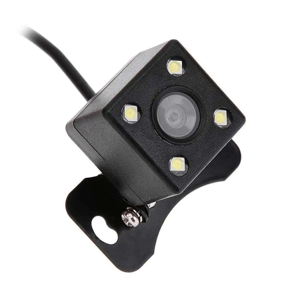 HD IR Автомобильная камера заднего вида Универсальная CCD Водонепроницаемая камера 4 инфракрасного ночного видения заднего вида Парковка для автомобиля радио