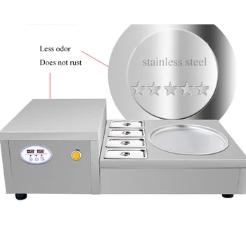 

stainless steel 110v 220v electric 40kg Thai single-pot fried ice cream roll yogurt machine fried ice cream roll machine