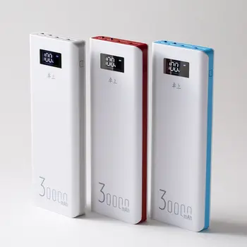 

LEORY Power Bank Case 30000mAh Portable Fast Charging LED Lighting Power Bank Box For universal mobile phone