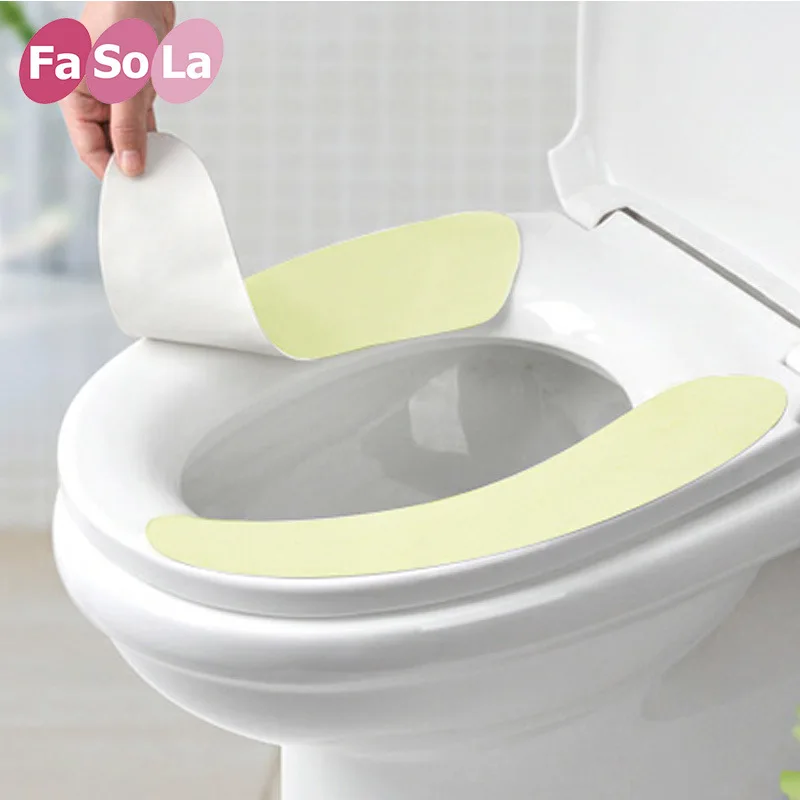 Closeout продукт Fasola Универсальный Коврик для унитаза подушка для сиденья Водонепроницаемый бытовой чехол для унитаза клей счастливый день