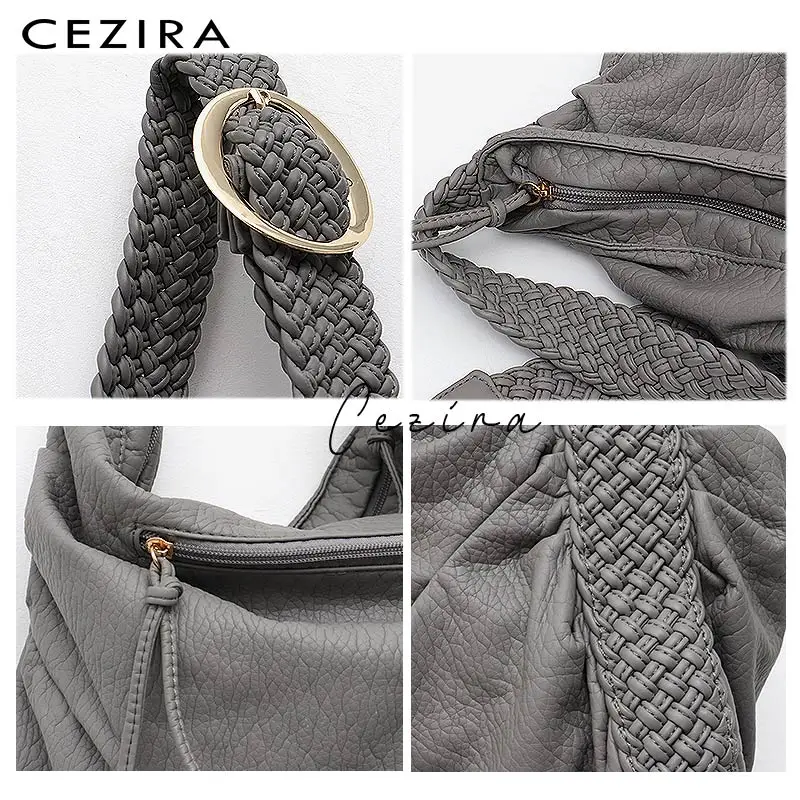 Большая мягкая повседневная женская сумка CEZIRA школьная из искусственной кожи