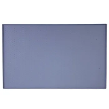 

Feeding Food Mat Pet Pad Dog Cat Non-Slip Drinking Water Bowl Waterproof Silicone Placemat Gray