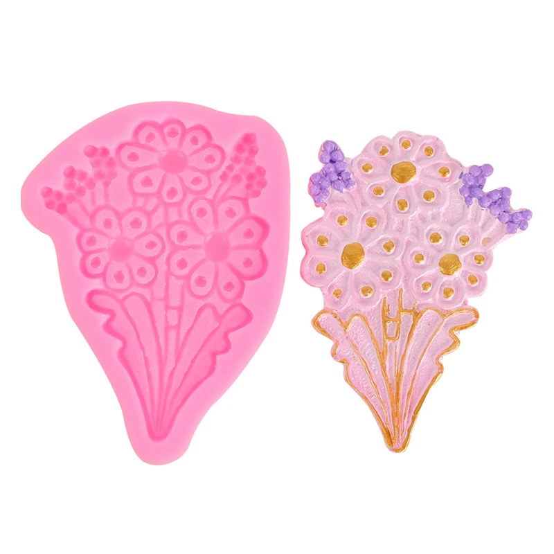 

West Point Baker Kitchen Utensil Baby Silicone Mold Stocked Embossed Fondant Cake SunFlower Lace Liquid Silicone Cake Lace Mold