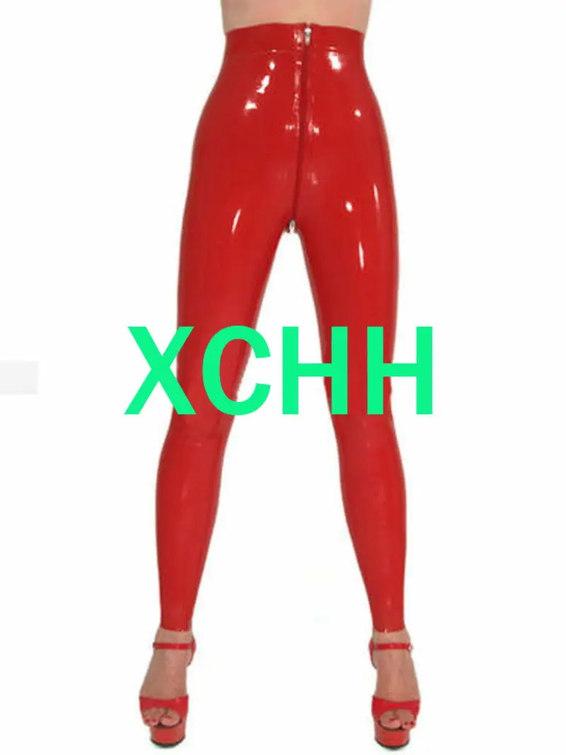 

Sexy Latex Women Pants Handmade Women Trousers With Crotch Zippers kakegurui cosplay costume