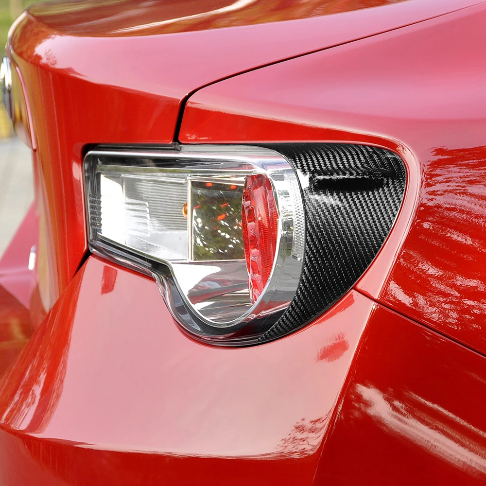 

For Subaru BRZ For Toyota GT86 2012-2016 Carbon Fiber Headlights Eyebrows Eyelids Car Stickers Front Rear Eyebrows Trim Cover