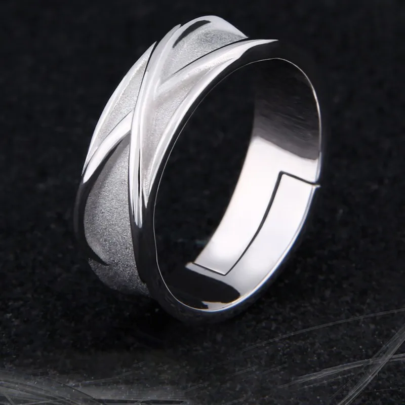 Anime Super Z Goku DBZ Black Adjustable 925 Sterling Silver Time Finger Ring For Women Men Cosplay Jewelry Ring Band Gifts 6