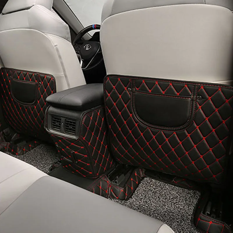 Car Rear Seat Anti-Kick Pad For Toyota RAV4 RAV-4 2019 2020 2021 Cover Protection Interior Trim Modified Decoration | Автомобили и