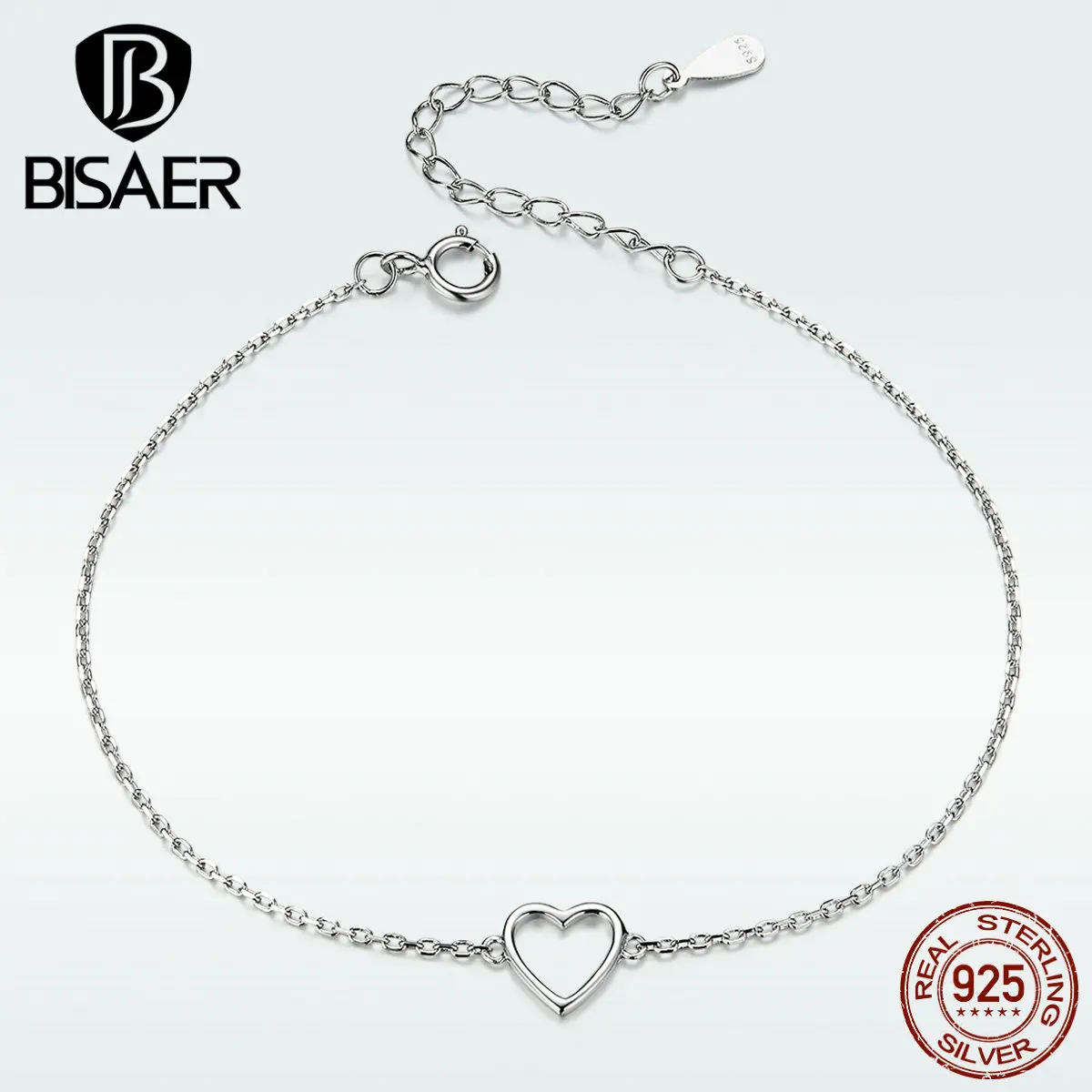 925 пробы серебряный браслет Love Life Регулируемый для женщин Свадебные ювелирные изделия HSB159