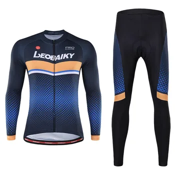 

LB cycling jersey men's long-sleeved suit custom cycling jersey breathable spring and autumn cycling jersey