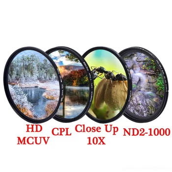 

KnightX MCUV UV CPL ND Star line ND2-ND1000 variable polarizer colse up Macro Camera dslr Lens Filter colored light photo color