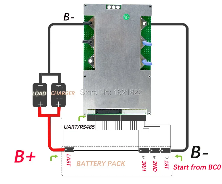 BMS Bluetooth 20S 100A литий ионный умный PCM с Android APP UART программный (ПК) монитор|bms pcm|pcm bmsbms