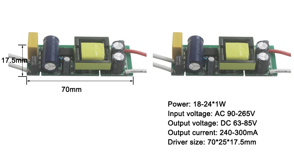 1-3 W 4-7 W 8-12 W 12-18 W 18-24 W 25-36 W Светодиодный светильник драйвер света трансформатора адаптер питания для светодиодный чип светодиодный прожектор