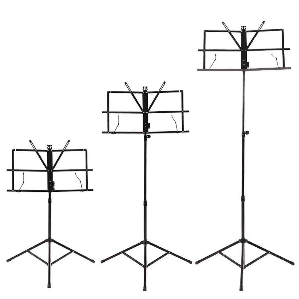 

Foldable Music Sheet Tripod Stand Metal Music Stand Holder Height Adjustable Musical Instrument