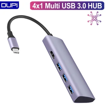 

4x1 Multi usb 3.0 hub converter Thunderbolt 3 4K@30HZ type c to HDMI Adapter for macbook huawei matebook mate20 p20