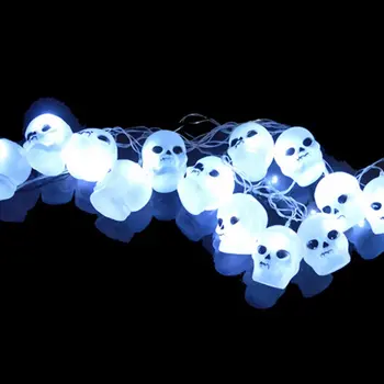 

Halloween Skull String Lights 10 LED Battery Powered
