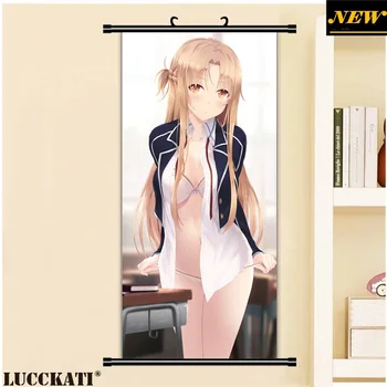 

Sword art online Sao Asuna pointy ears bra nipples bikini sexy loli cameltoe cartoon anime wall scroll canvas painting poster