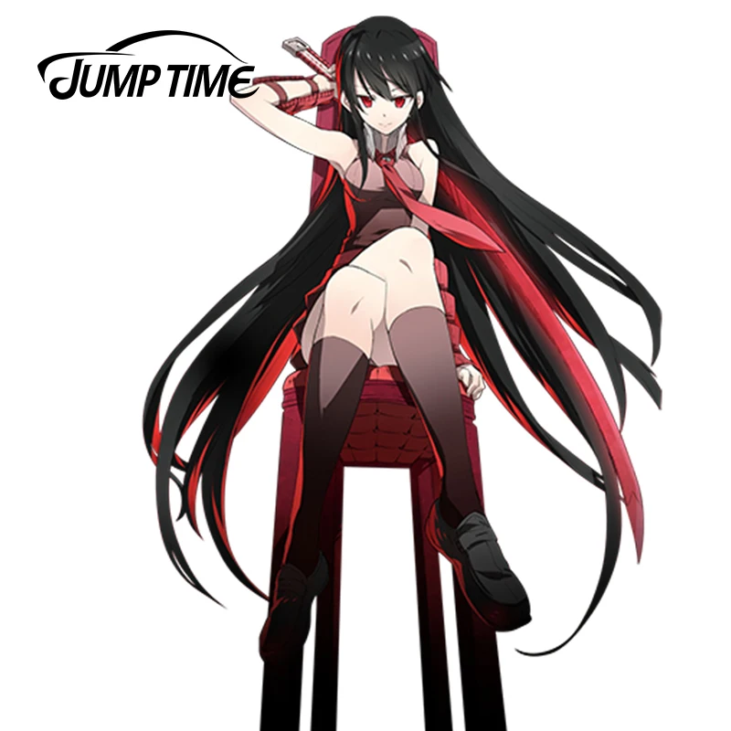 JumpTime 13 см x 9 8 3D автомобильный Стайлинг Akame Ga Kill! Анимэ с рисунком аниме окна