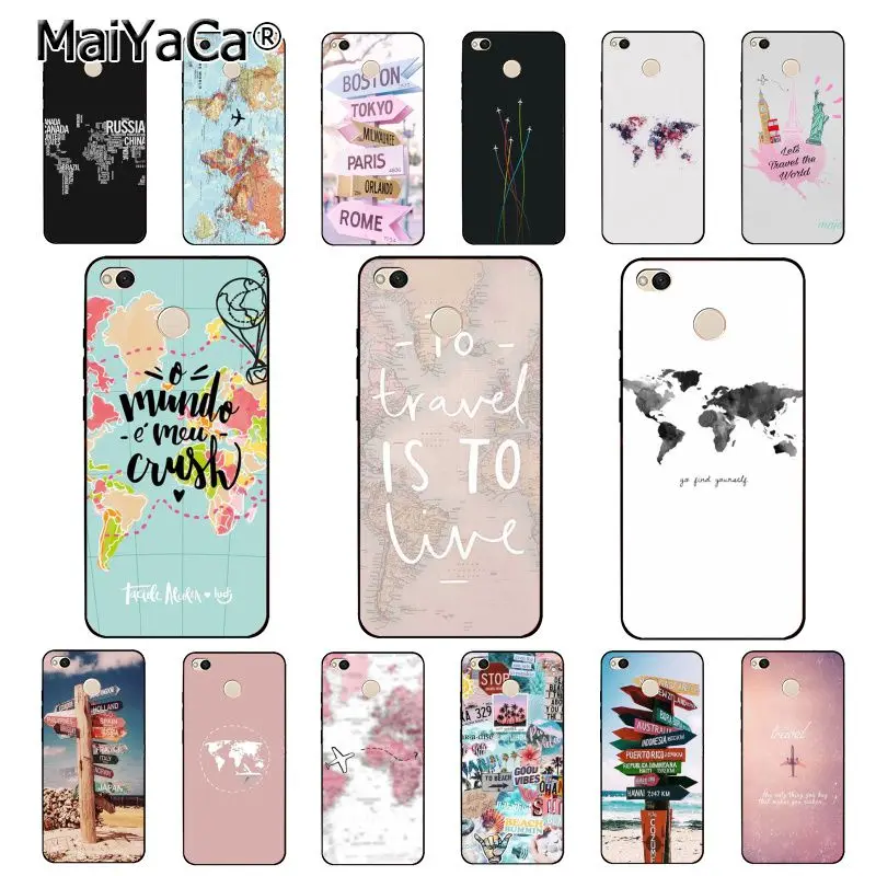 

MaiYaCa Aircraft Airplane Fly Travel Sky World Map Phone Case for Xiaomi mi5 6 A1 A2 Lite Mi9 9SE mi8lite 8explorer Pocophone F1